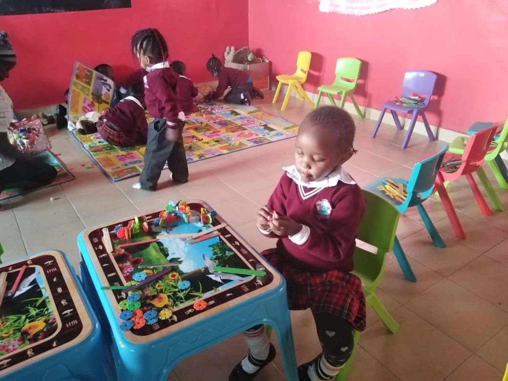 Students learning in classroom at Circle Spring Academy Thika